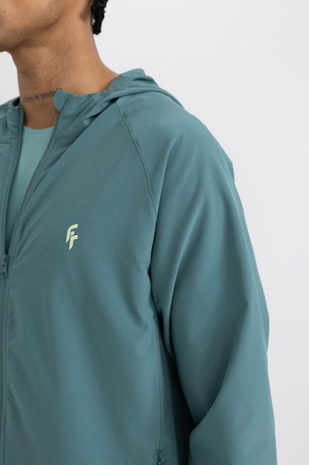Fit Standart Fit Kapüşonlu Dokuma Fermuarlı Sporcu Hırka B5145ax24sp - 4