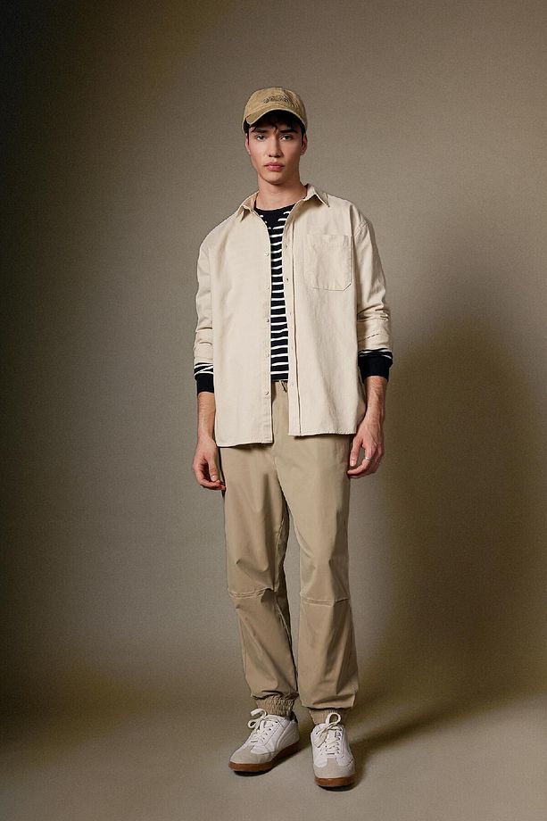 Jogger Gabardin Pantolon Regular Beli Bağcıklı Cepli Lastikli Paça B7493ax24sp - 3