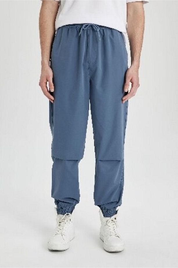 Jogger Gabardin Pantolon Regular Beli Bağcıklı Cepli Lastikli Paça B7493ax24sp - 7