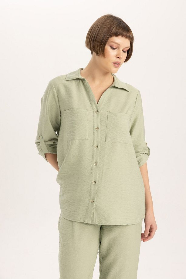 Regular Fit Uzun Kollu Gömlek M9407az24sp - 4