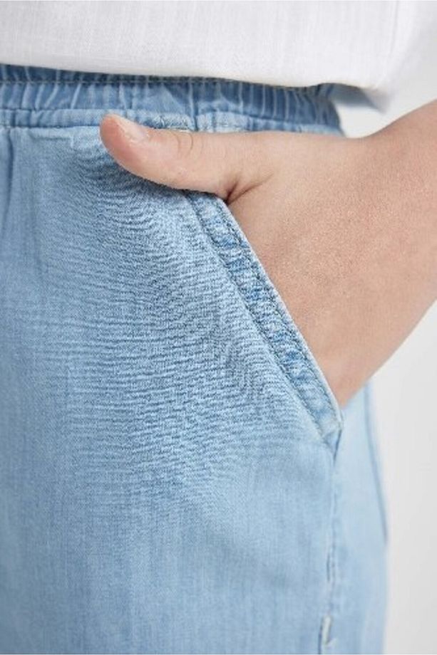 Erkek Çocuk Straight Fit Düz Paça Basic Düz Jean Pantolon B5740a824sm - 5