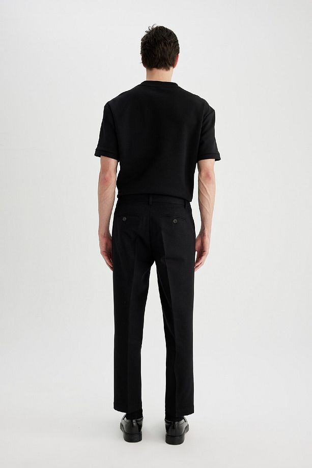 Twill Yazlık Kumaş Pantolon Tailored Regular Fit Normal Kesim Keten Karışımlı Düz Paça B6670ax24sp - 6