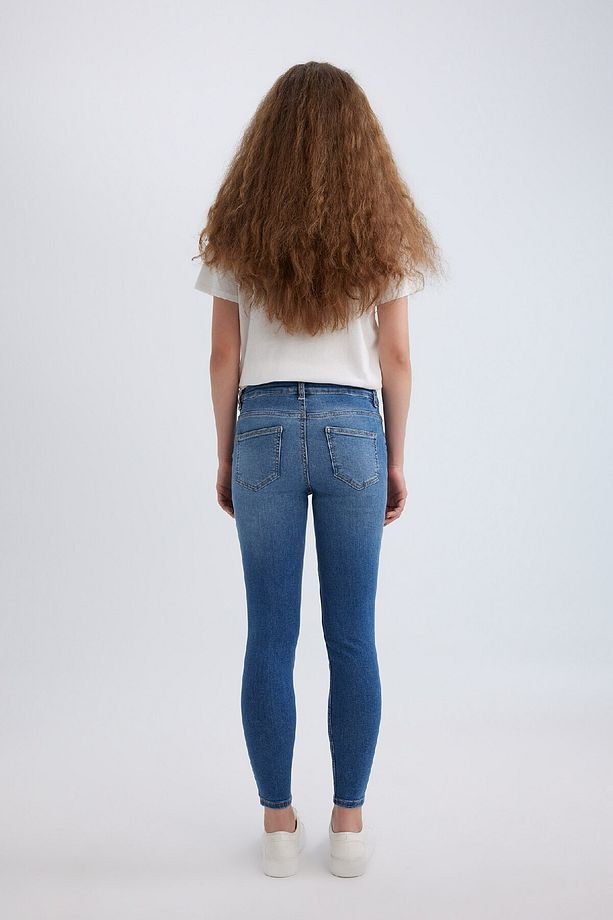 Rebeca Skinny Fit Normal Bel Dar Paça Uzun Jean Pantolon B6506ax24sp - 8