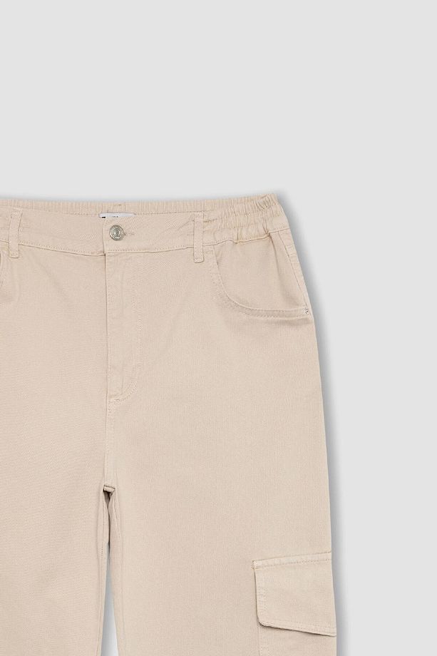 Coool Jogger Pantolon Gabardin Kumaş Normal Bel Basic Düz Kargo Cepli B0454ax24sp - 8