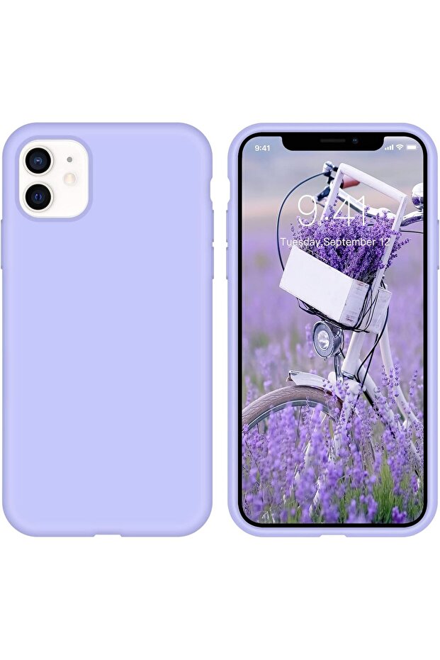 حافظة هاتف بشعار iPhone 11، مصنوعة من السيليكون الفاخر الناعم، وبطانة من الألياف الدقيقة، متينة - 1