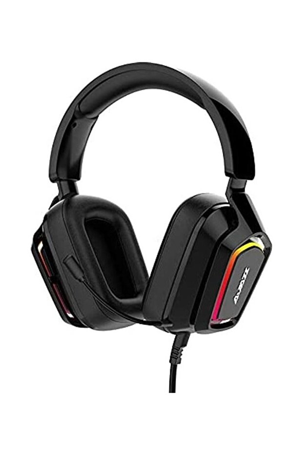 سماعة رأس USB 7.1 محيطية مع إضاءة RGB وميكروفون تلسكوبي