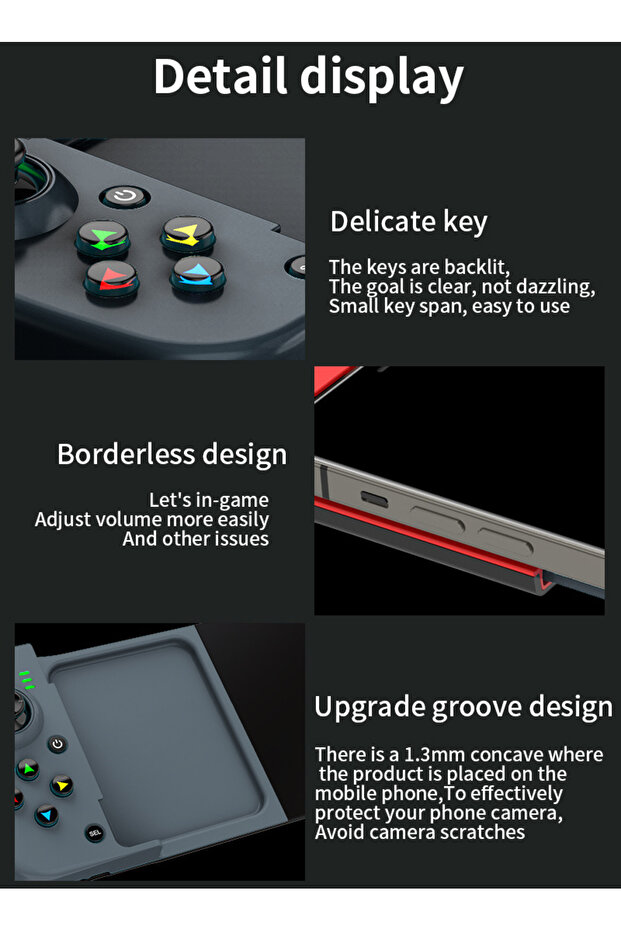 D3 Mobile Game Controller Gamepad for iPhone iOS Android PC PS4 Switch - 6