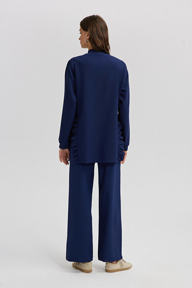 Thin Crepe Ruffle Jacket - 4