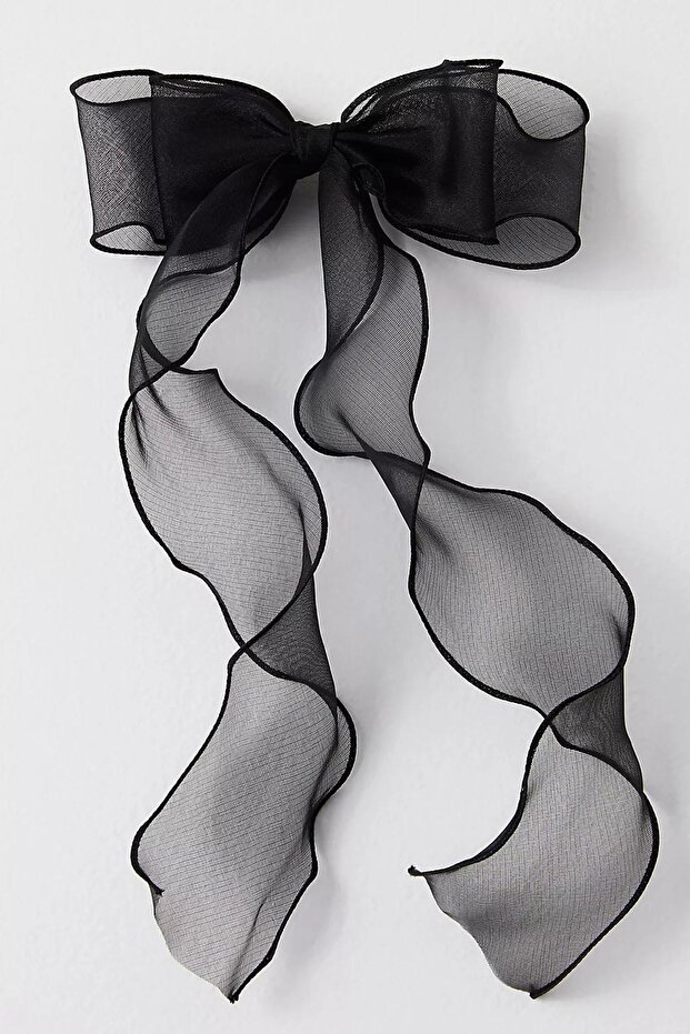 Alice Long Tulle Bow Buckle
