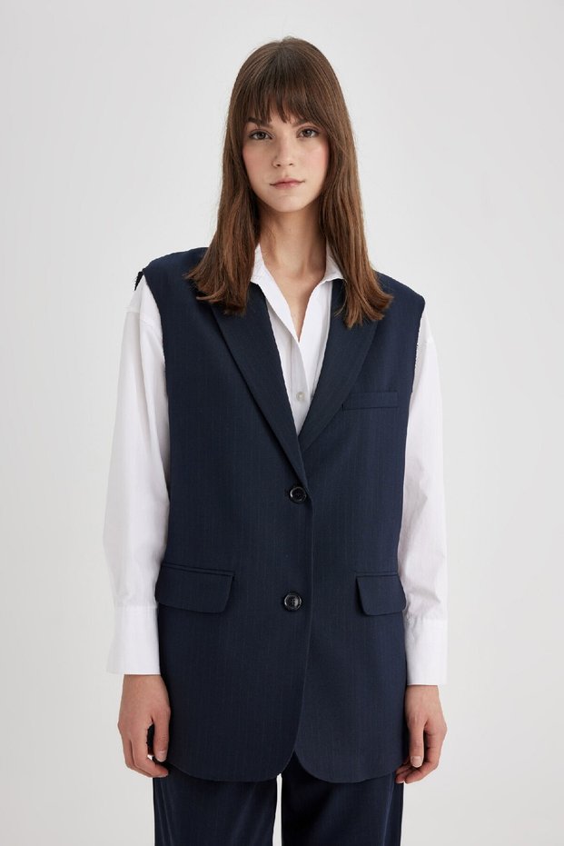 Sleeveless Blazer Jacket Vest B7116Ax24Sp