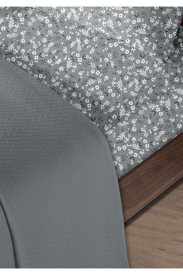%100 Pamuk Doria Indigo Tek Kişilik Pike Takımı 160 X 230cm - 3