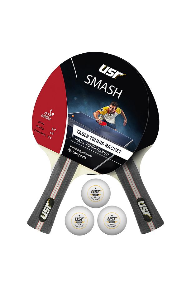 Smash-rb Masa Tenisi 2 Raket + 3 Top Set - 1