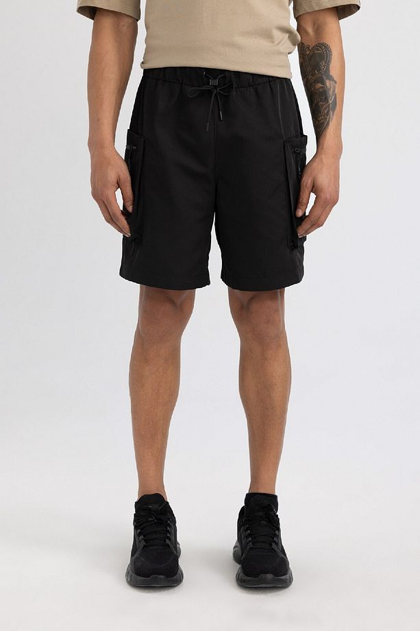 Fit Oversize Geniş Kalıp Kargo Cepli Dokuma Sporcu Şort C1530ax24sm - 4