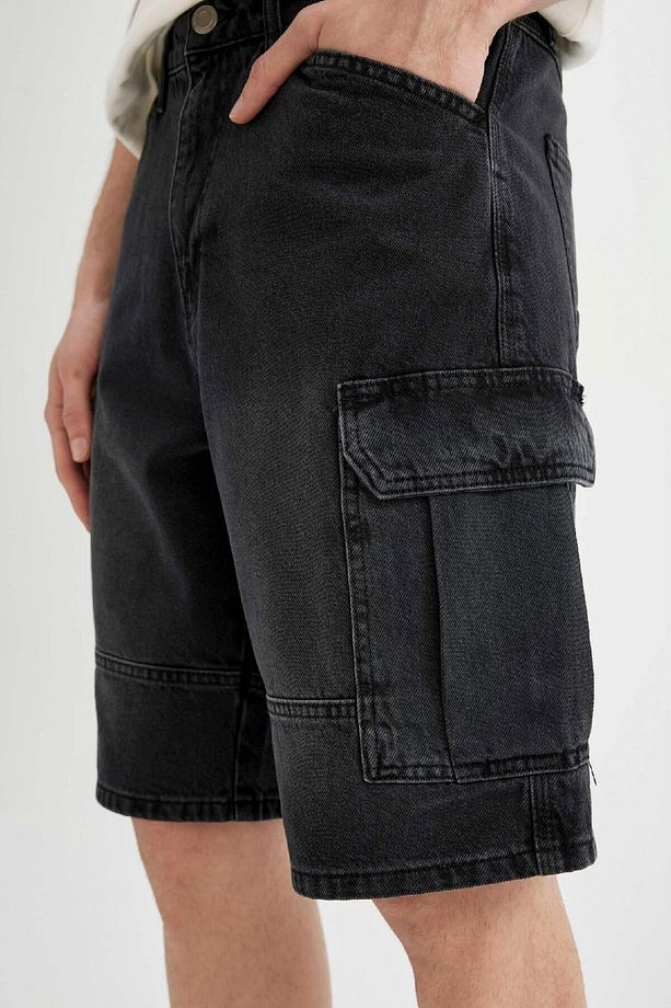 Kargo Fit Jean Bermuda Şort C1513ax24sm - 5