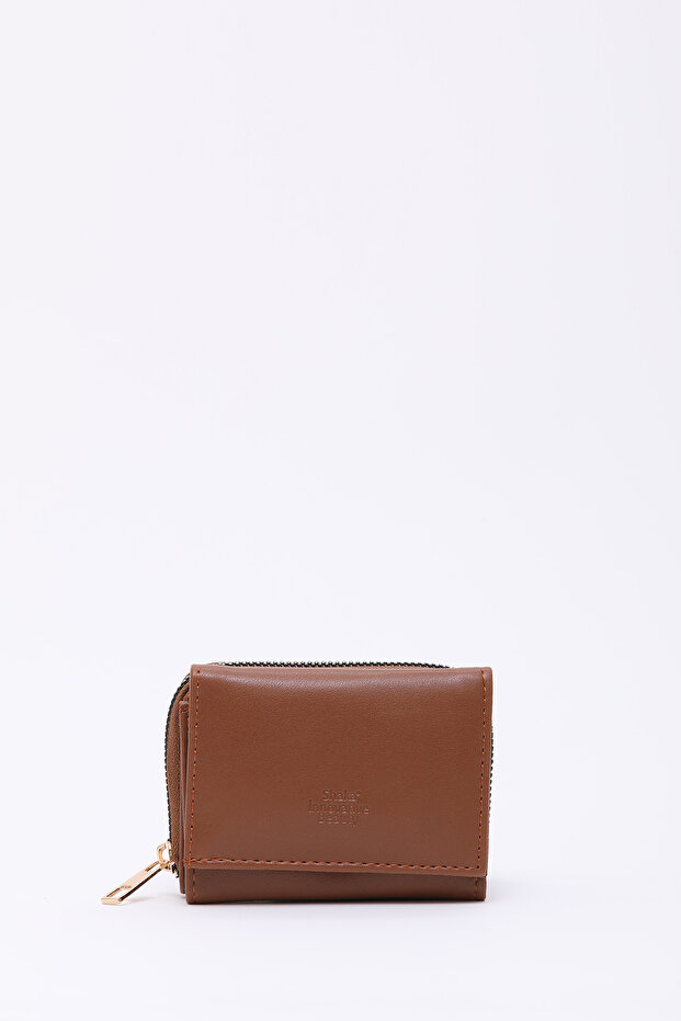 Taba Shk177 Faux Leather 8 Compartments, Card Holder, Paper and Coin Compartment Snap Wallet