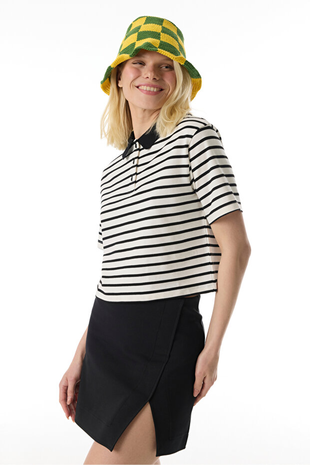 YIRTMAÇLI MİNİ ETEK - 3