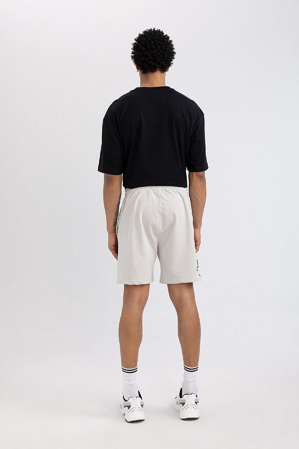 DeFactoFit NBA Los Angeles Lakers Standart Fit Şort B9896AX24SM - 5