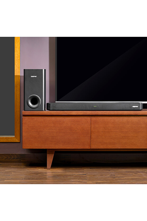 Wireless Sound Bar| USB/ AUX/Bluetooth/ HDMI Subwoofer With Remote Control and LED Display GMS11172 - 3