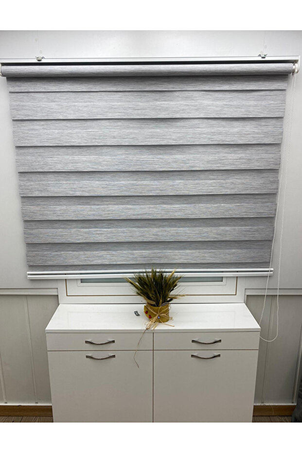 BAMBU ZEBRA PERDE GRİ - 2