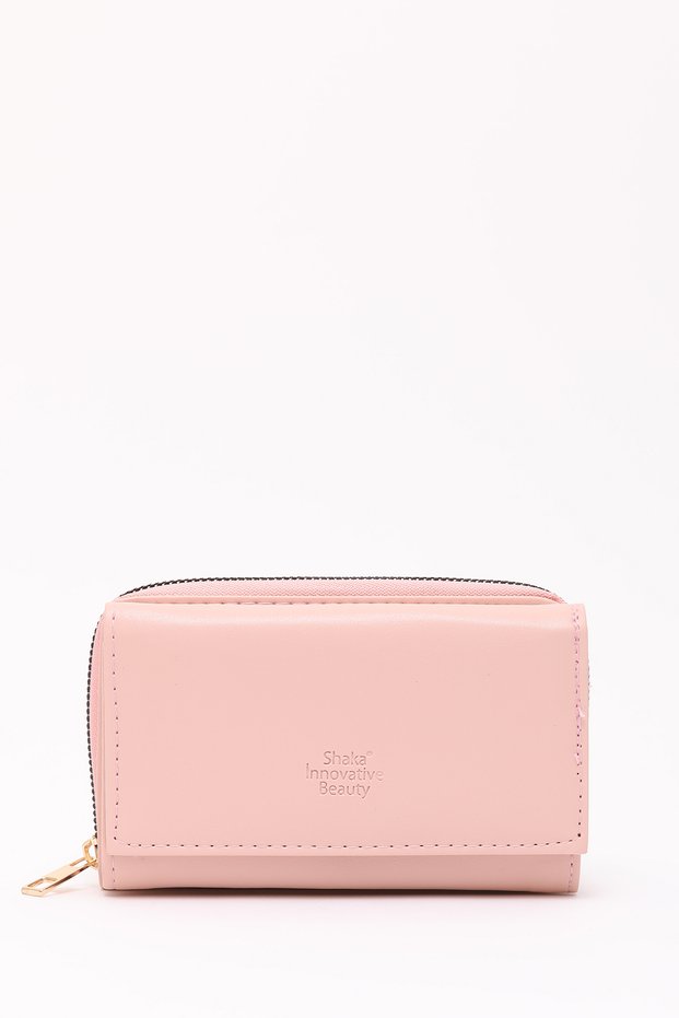 Powder Shk204 Faux Leather 13 Compartments, Card Holder, Paper and Coin Compartment Snap Wallet