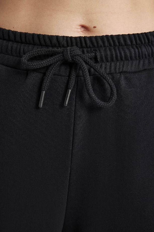 Coool Wide Leg Beli Lastikli Bağcıklı Cepli Bol Paça Basic Düz Eşofman Altı B3345ax24sp - 5