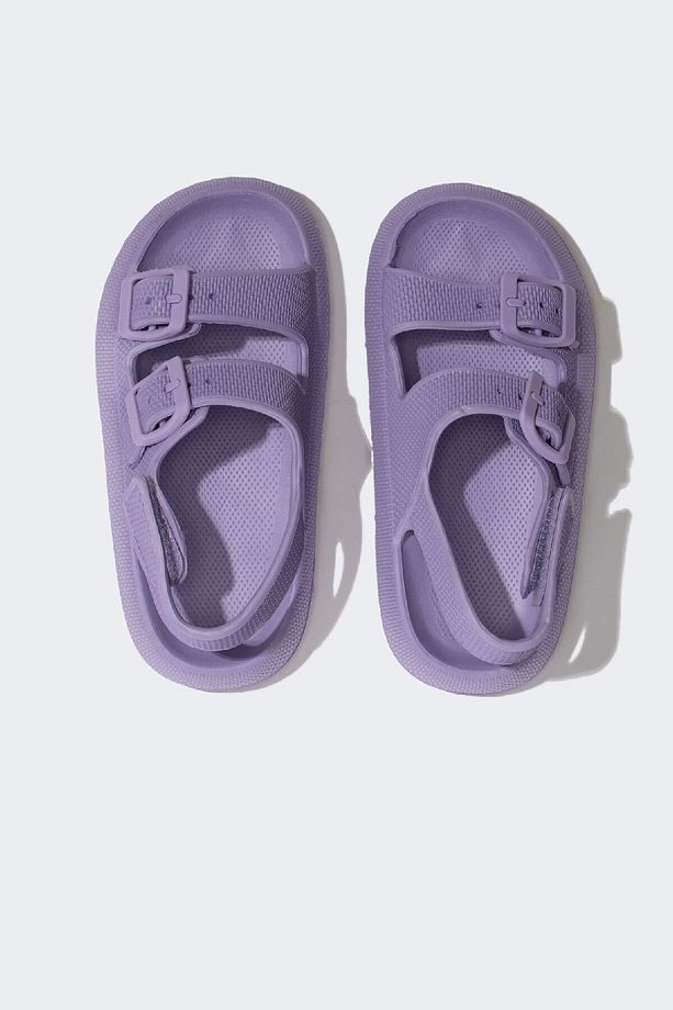 Kız Çocuk Cırt Cırtlı Düz Taban Eva Sandalet C2230a824sm - 7