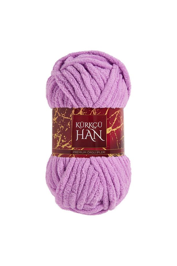 Lüks Kadife 100gr 60m El Örgü İpi Lila - 1