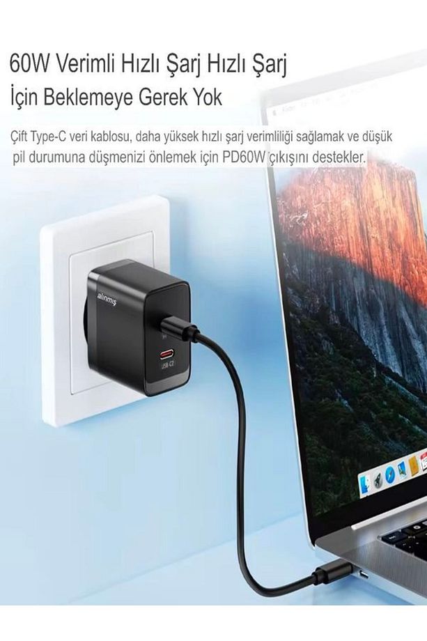 Aynalı, Standlı 8-in-1 Çok Işlevli Seyahat Seti - Type-c, Usb, Micro, Lightning Port Çevirici - 6