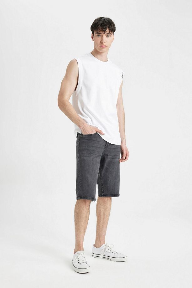 Regular Fit Jean Bermuda Şort A4804AX24SM - 2