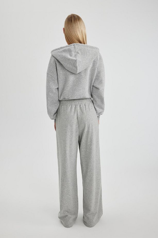 Coool Wide Leg Geniş Bol Paça Eşofman Altı Beli Lastikli Cepli Basic Düz C3206ax24sp - 7