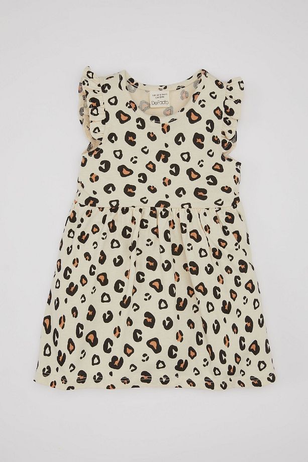 Kız Bebek Leopar Desenli Kolsuz Elbise A0136a524sm - 1