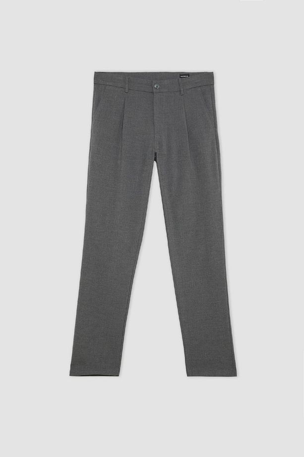 Yazlık Kumaş Pileli Pantolon Tailored Regular Fit Normal Kesim Basic Düz Cepli Düz Paça A7273ax24sp - 6