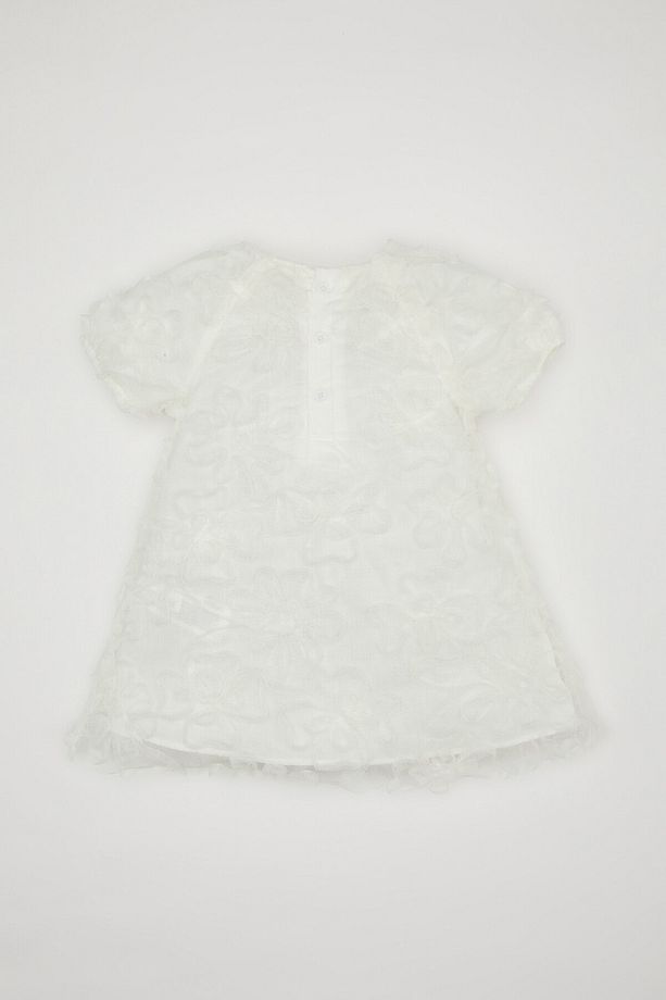 Kız Bebek Kısa Kollu Yazlık Tül Elbise C2399a524sm - 5