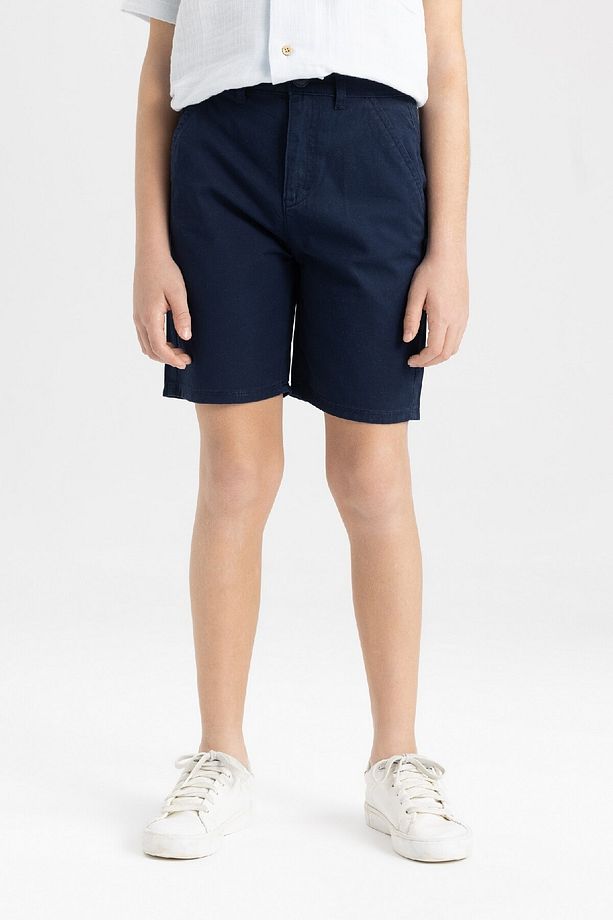 Erkek Çocuk Cepli Basic Düz Gabardin Şort C2955a824sm - 5