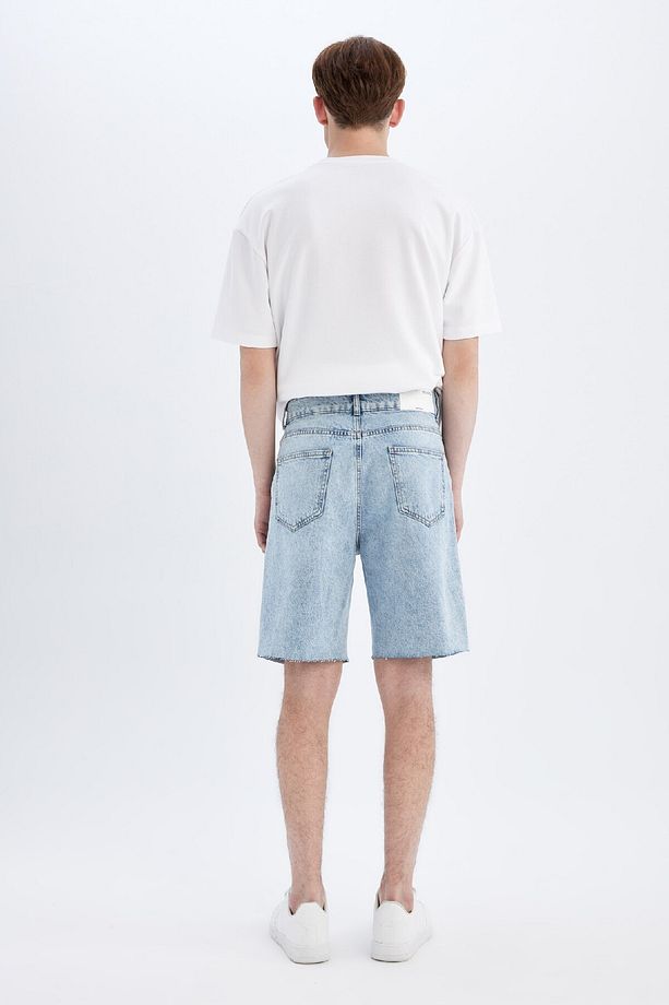 Loose Fit Jean Bermuda Şort C2699ax24sm - 7