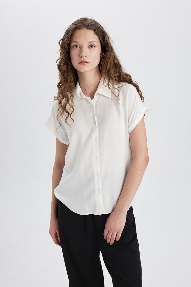 Regular Fit Kısa Kollu Gömlek N7819az24sp - 3
