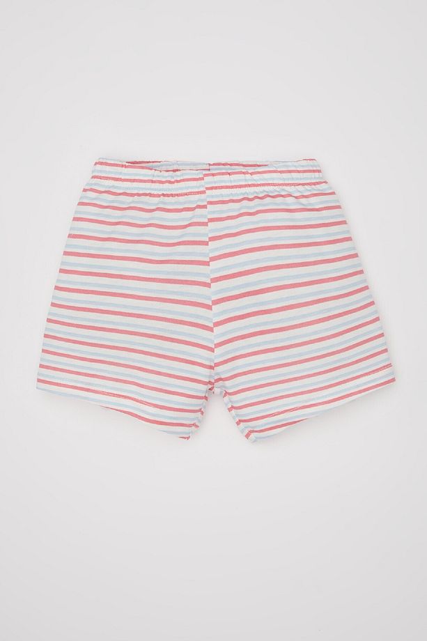 Kız Bebek 4'lü Pijama Takımı Baskılı Kısa Kollu Penye Üst Şort C3485a524hs - 2
