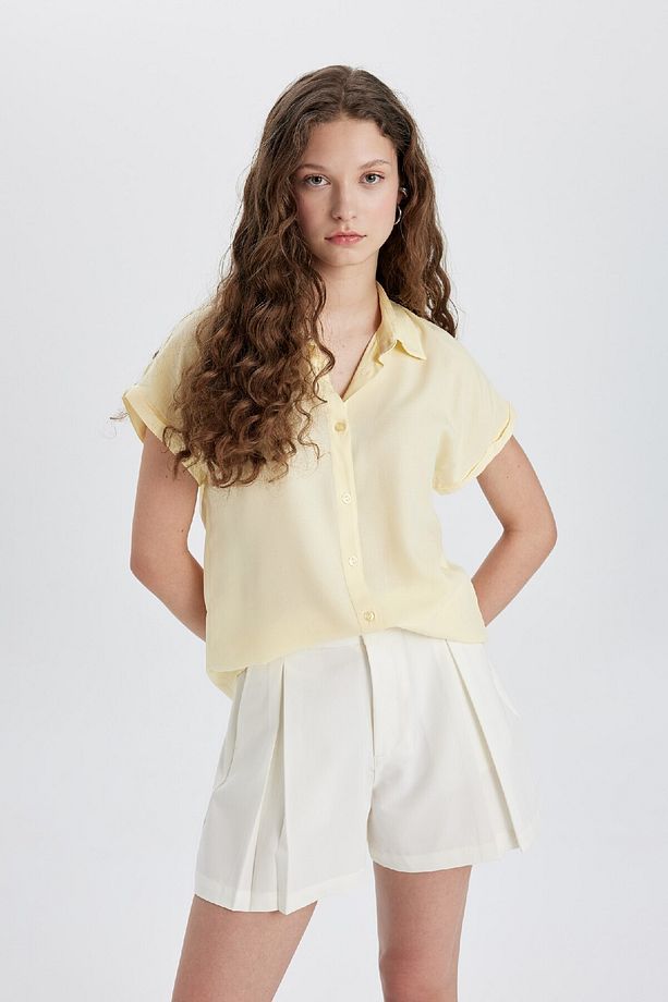 Regular Fit Kısa Kollu Gömlek N7819az24sp - 3
