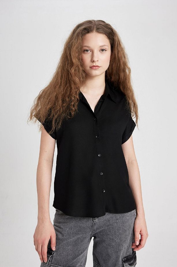 Regular Fit Kısa Kollu Gömlek N7819az24sp - 3