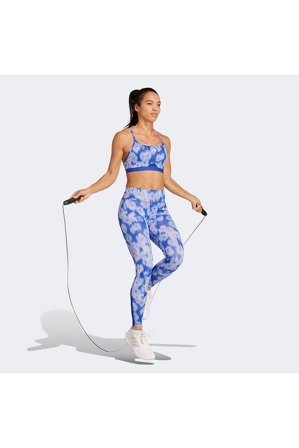 Aeroreact Training Essentials Light-Support Allover Print Sporcu Sütyeni - 1