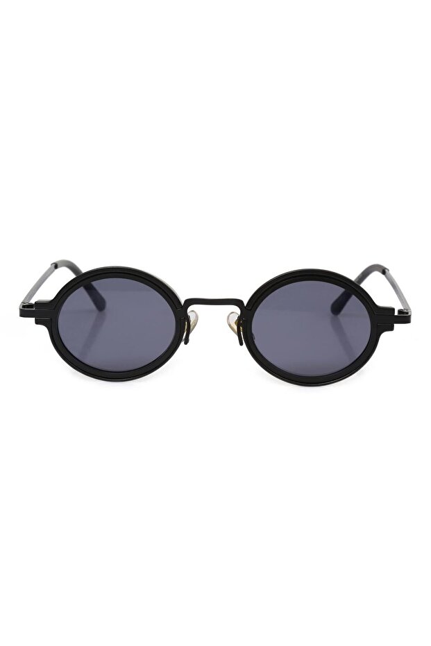 Black Frame Black Glass Oval Women's Sunglasses Ae9909c1
