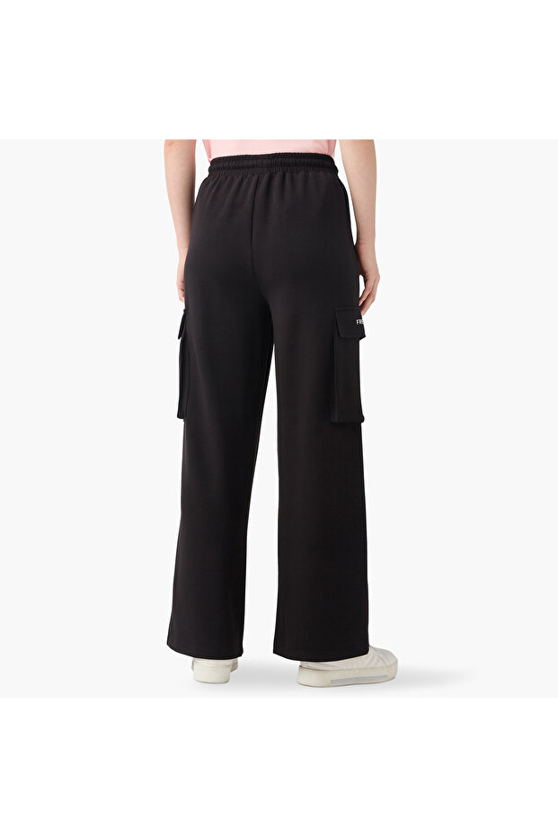 Mickey Mouse Print Cargo Jog Pants with Drawstring Closure - 3