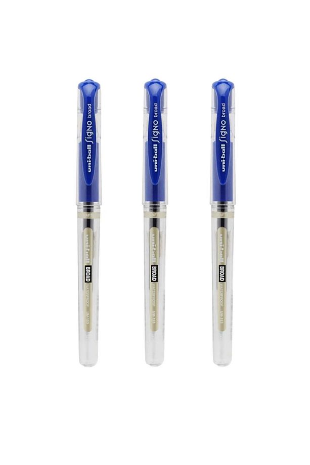 Uniball Um-153 Signo Broad 1.0 Mm Imza Kalemi Mavi - 3 Adet - 1