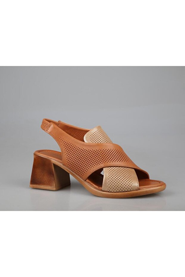 Pc-54592 Tan Women's Heeled Shoes