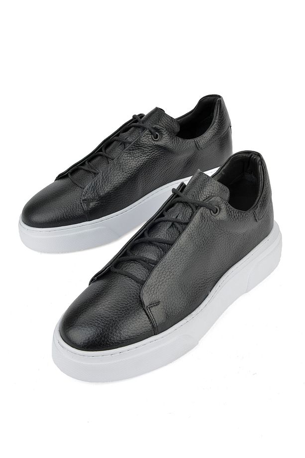 , Erkek Hakiki Deri Sneaker 1511026Z855 Siyah - 7