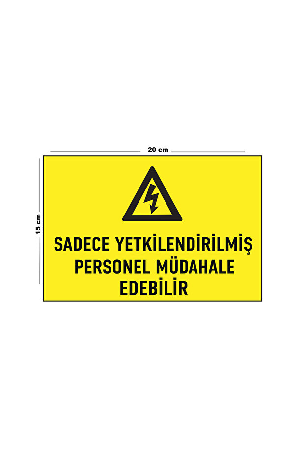 Metal Authorized Personnel Only Respond 15 cm X 20 cm Warning Sign Diversion