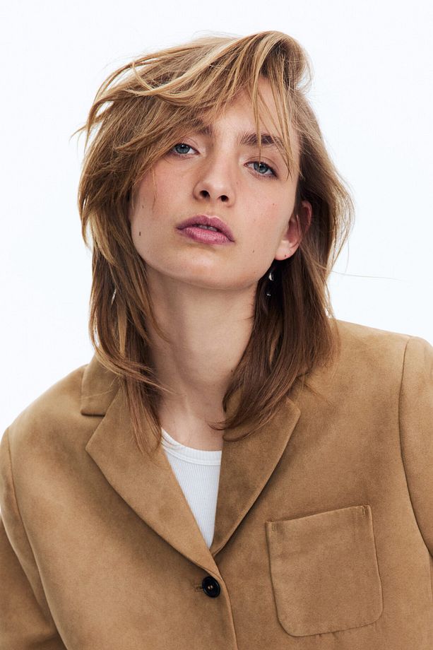 Tek Sıra Düğmeli Blazer - 1