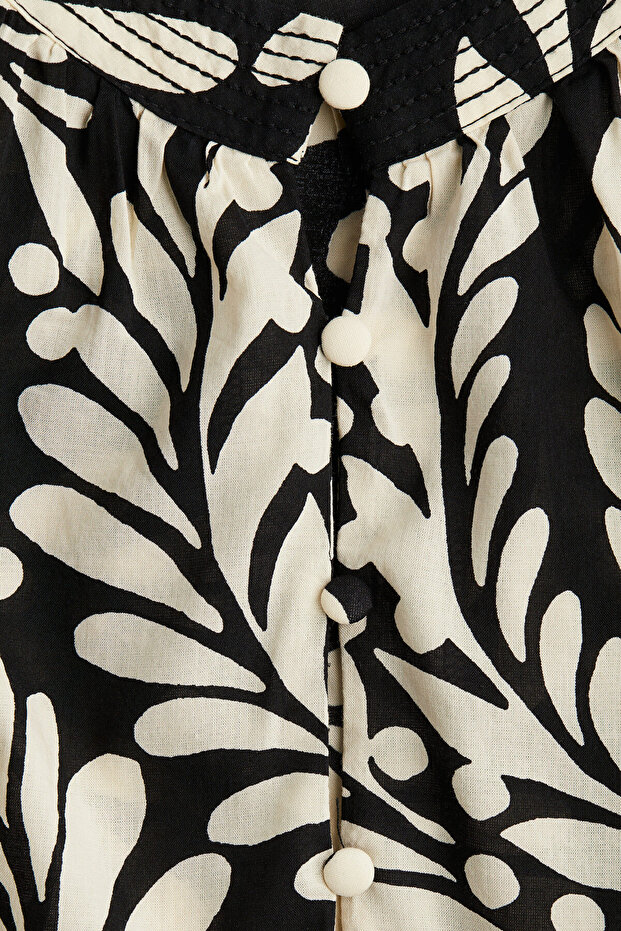 Bant Yakalı Bluz - 5