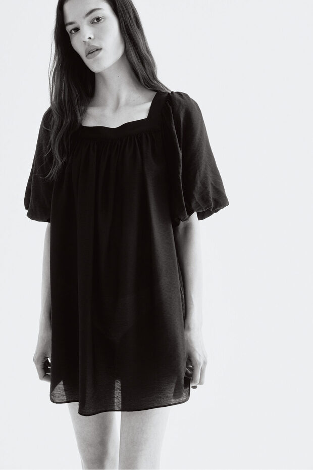 Balon Kollu Tunik Elbise - 2