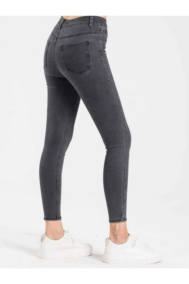 Süper Skinny Füme Yüksek Bel Pantolon S.ı.m.s.ı.k.ı Yüksek Bel - 3